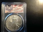 2019-W Burnished (ASE)  Silver Eagle PCGS SP70 First Day of Issue FDOI