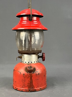 Vintage 1957 Red Coleman 200A Sunshine Of The Night Lantern Vintage 1957 Red Coleman 200A Sunshine Of The Night Lantern