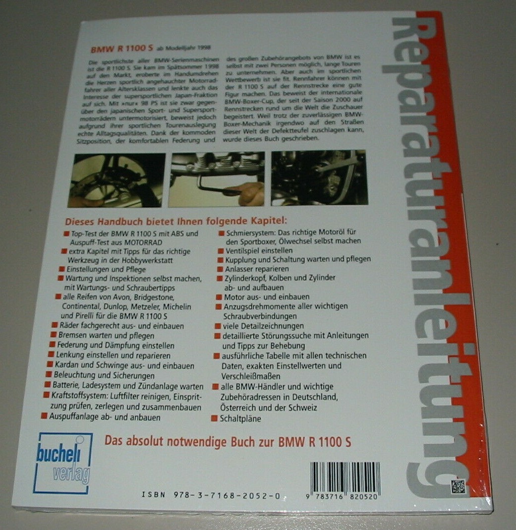 Thumbnail - Reparaturanleitung Bmw R 1100 S Ab 1998 Wartung Pflege Reparatur Buch