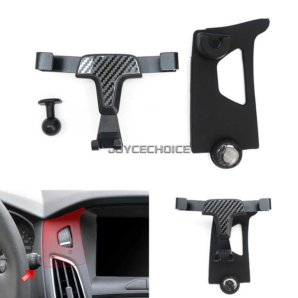For Ford Focus 3 MK3.5 ST RS Carbon Fiber Look Mobile Phone Holder