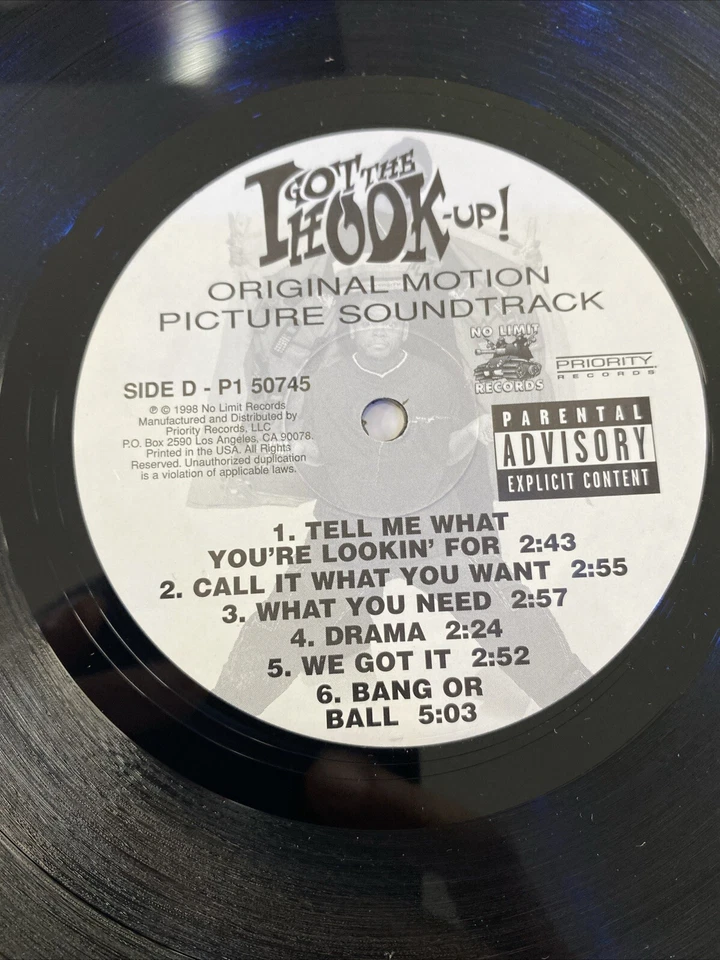 I GOT THE HOOK-UP! SOUNDTRACK (VINYL 2LP) 1998 RARE! JAY-Z, Master P Near Mint - Image 4 of 4