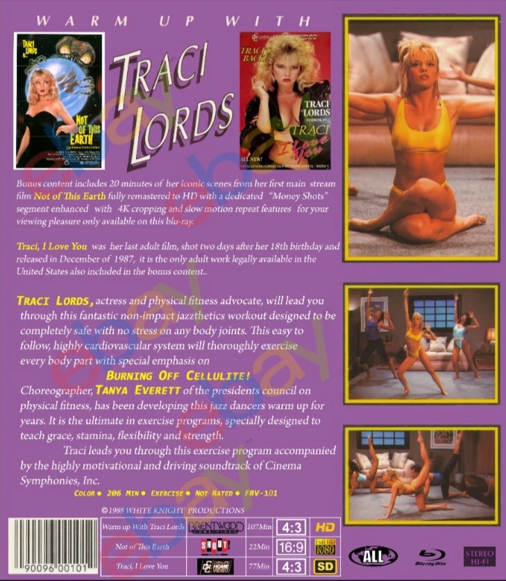TRACI LORDS Warm Up With Traci Lords REMASTERED W/BONUS Blu-Ray - Image 2 of 4