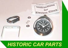 SMITHS Style Analogue Black faced Classic Clock for Austin Cooper & S 1960-80s