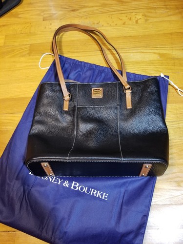 dooney & bourke leather pebble shopper bag tote purse handbag