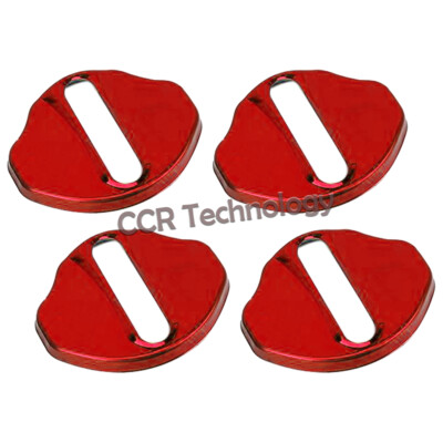 4x Polished Red Stainless Door Latch Striker Cover Fits 20-25 X247 GLB250 35