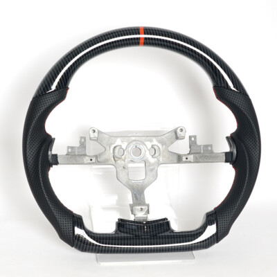 Hydro Dip Carbon Fiber Steering Wheel Fit 2006-2009 Pontiac Solstice Red Line