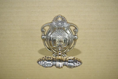 Porte-Serviette En Laiton Massif Italien, Crochet À Serviette, Or Baroque 11 Cm - Photo 1/4