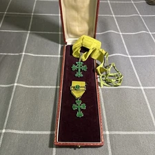 Vintage Portuguese Order Of Aviz Medal Set With Box