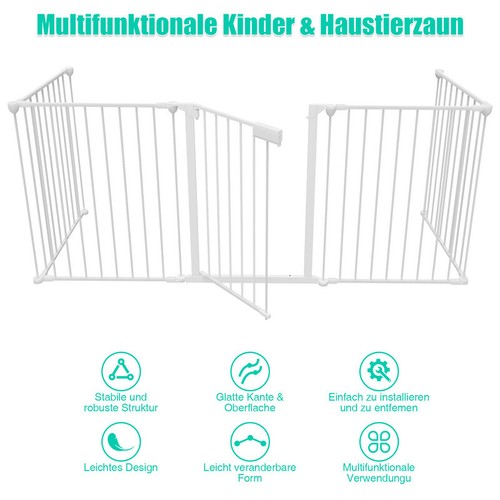 Kaminschutzgitter Absperrgitter Türschutzgitter Kamin Schornsteinhaube Babyzaun - Bild 5 von 12