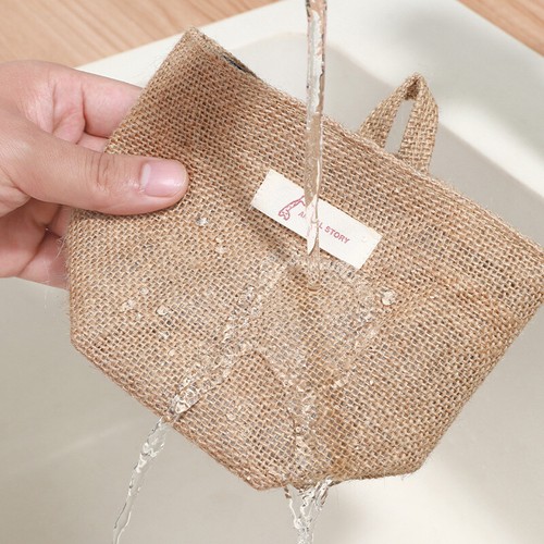 Mini Canvas Hanging Organizer Bag for Bedside Door Wall Mounted Storage - Picture 18 of 25
