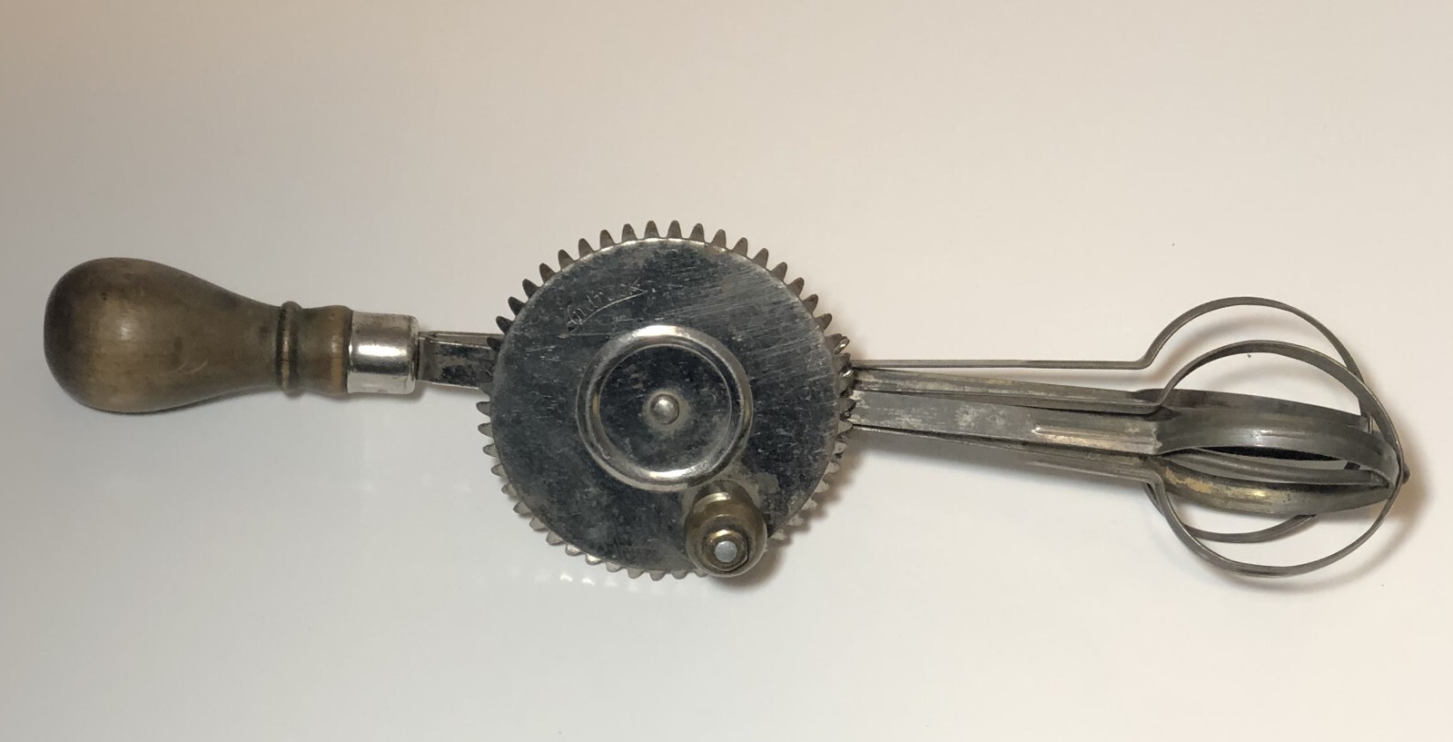 Vintage Androck Kitchen Utensil Hand Mixer Egg Beater USA Brown Wood Handle eBay