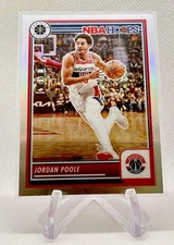 2023-24 Panini NBA Hoops Premium Stock Jordan Poole Silver Prizm Parallel #277