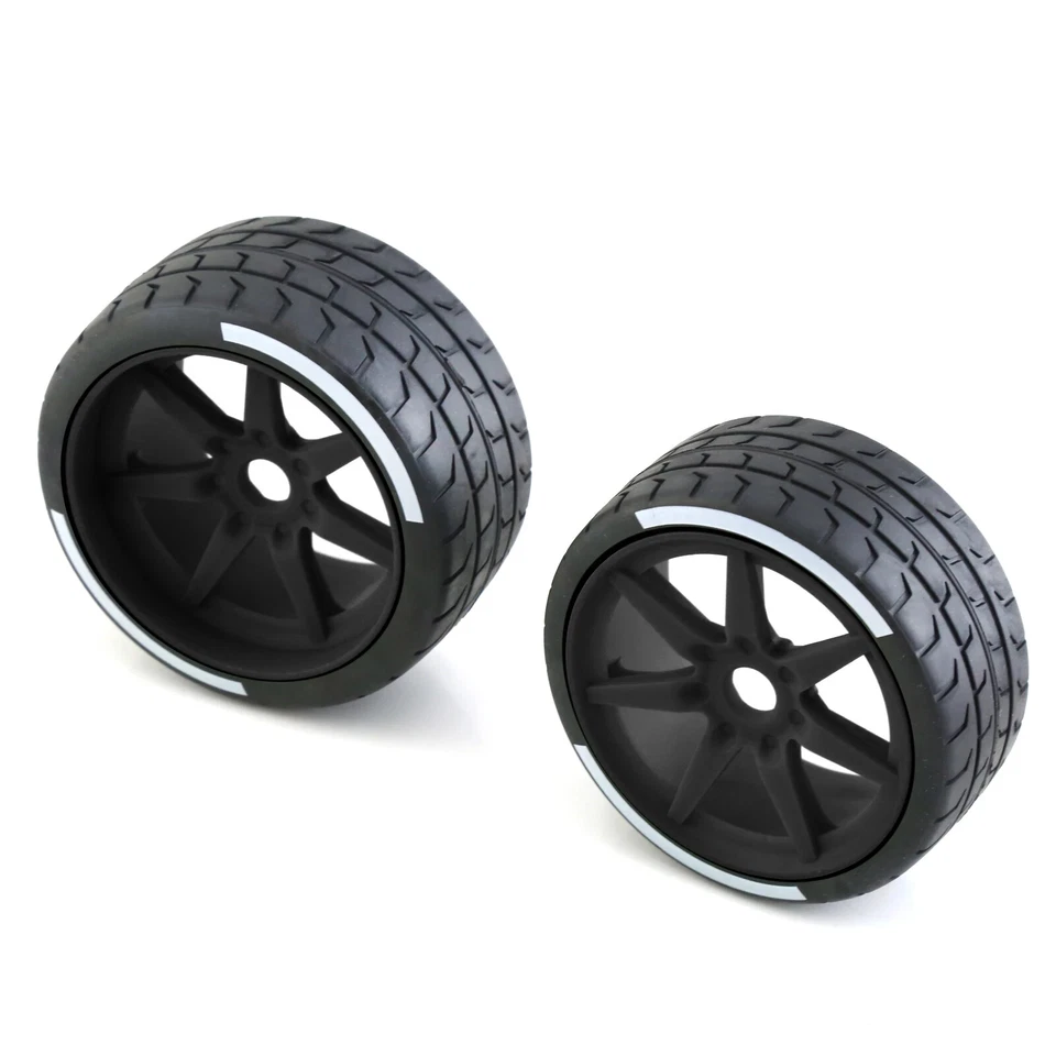RC Tire Tyre 17mm Wheel Hex For ARRMA 1/7 Firebird FELONY FSR Flying God Mustang - Image 2 of 4