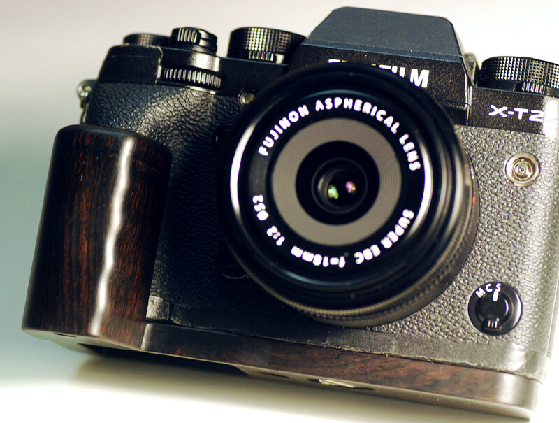Handmade Wood Wooden Handle Grip L Plate for Fuji Fujifilm X-T2
