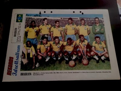 1960 REKORD SWEDISH MAGAZINE BRAZIL FOOTBALL TEAM PELE FC SANTOS
