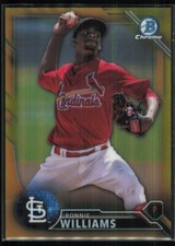 2016 Bowman Draft Chrome Top Prospects Gold Refractor Ronnie Williams 5/50