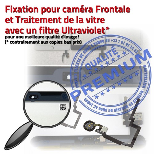 Vitre Ecran Tactile iPad MINI 3 Blanc Assemblée Bouton HOME IC Adhésif Prémontés - Photo 4/5