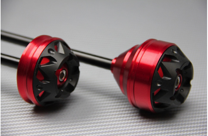 Protection fourche MT09 rouge contre les chocs et les rayures d'impact - 2