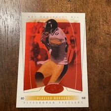 2004 Fleer Hot Prospects Plaxico Burress /50 Red Steelers