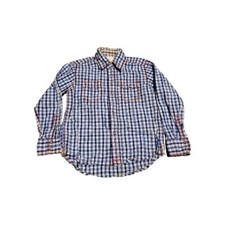 Wrangler 20c Pearl Snap Button Up Youth Size Small Checked Plaid Kid Western Top