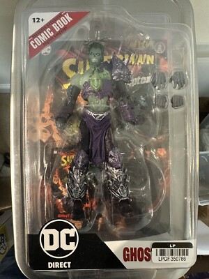 McFarlane DC Multiverse- GHOST OF ZOD NEW Krypton Page Punchers 7'' W/ Comic Book