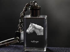 Haflinger, Cheval Cristal Porte-Clés, Porte-Clés, ANIMAUX CRISTAL DE