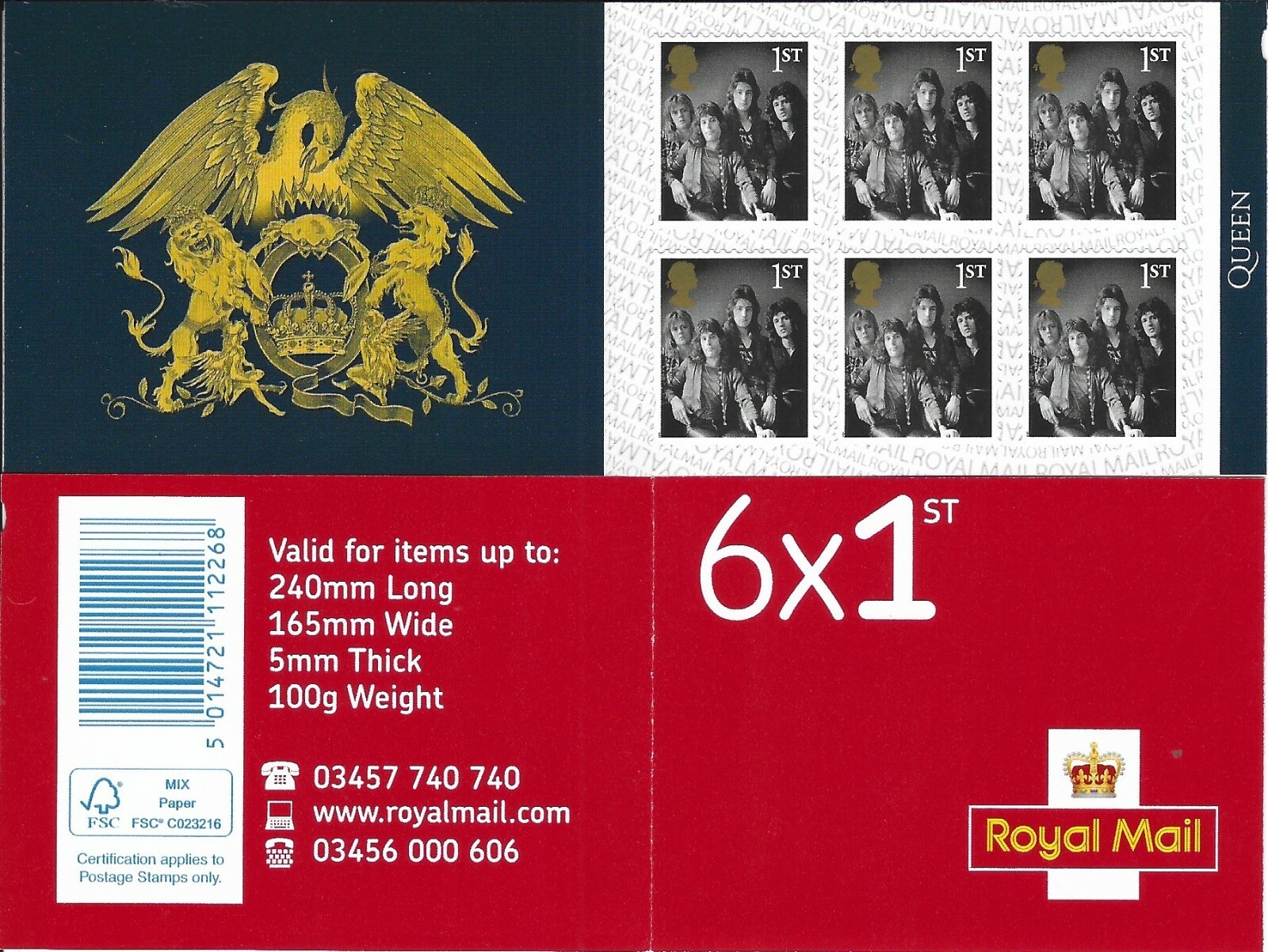 2020 QE2 ROYAL MAIL 6 X 1ST CLASS SA STAMP BOOK MB22 QUEEN ALBUM COVERS