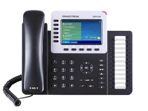 Grandstream GS-GXP2160 6-Lines Bluetooth VoIP Telephone - Black - 第 1/1 張圖片