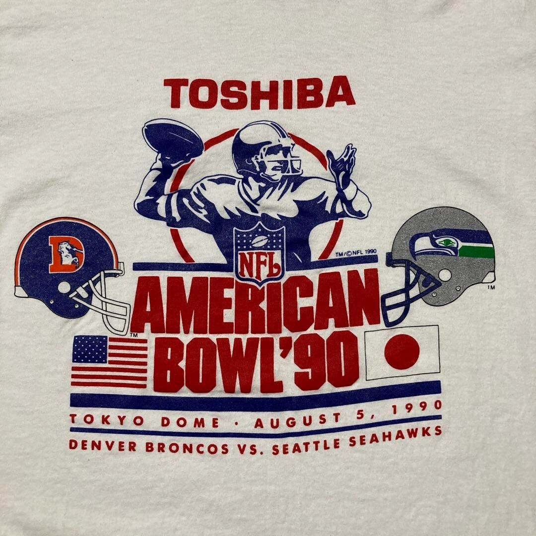 90sヴィンテージTOSHIBA NFLTシャツ アメフト 企業　東芝 90sヴィンテージTOSHIBA NFLTシャツ アメフト 企業 東芝 NFL