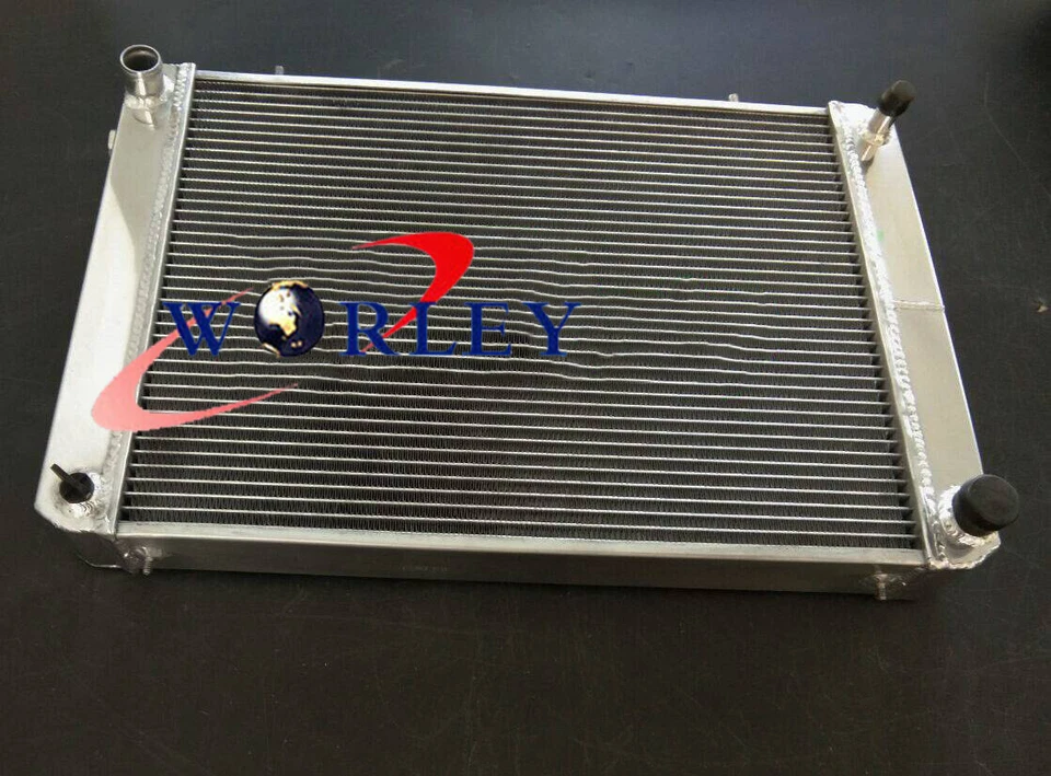 3 core aluminum radiator &fan for Triumph TR7 2.0 1975 1976 1977 1978 1979 MT - Image 3 of 4