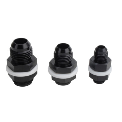 HiwowsportMale 6AN 8AN 10AN Bulkhead Fuel Cell Fitting Adapter Aluminum Straight