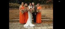 3x Next Orange Multiway Bridesmaid dresses sizes Medium and Small