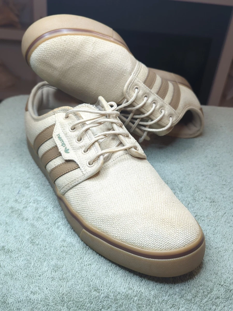 Adidas Seeley Hemp G98087 Tan Brown Lace Up Sneaker Men\'s Size 8.5 Streetwear Adidas Seeley Hemp G98087 Tan Brown Lace Up Sneaker Men main image 4