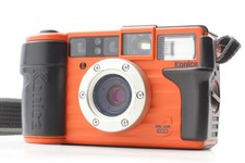 [N MINT /Strap] Konica Genba Kantoku WB35 ECO Orange 35mm Film Camera From JAPAN
