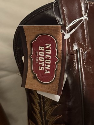 Nocona Western Cowboy Boots Mens 11 EEE Wide Brown Leather  display picture 1