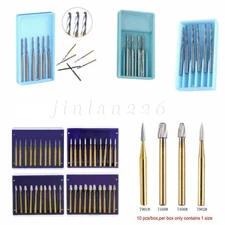 Dental Trimming/Finishing Gold Bur FG Tungsten Carbide For High Speed Handpiece