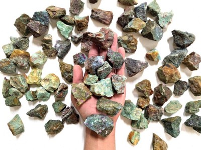 Ruby Zoisite Raw Rough Stones Crystals Bulk for Tumbling Crafting Décor Healing