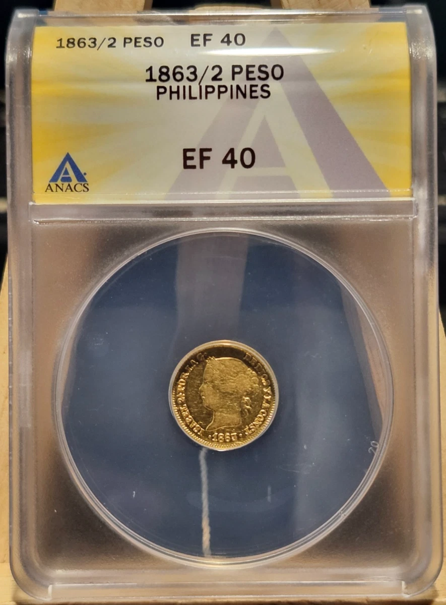 スペイン領 フィリピン1863年2ペソ金貨 Circulated Gold Spanish Philippines Coins (Pre - 1898) for sale | eBay