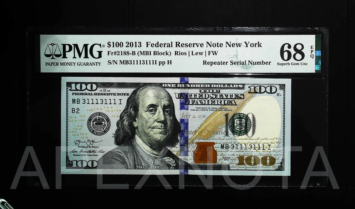 PMG Grade 68 $100 US Paper Money for sale | eBay