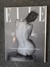 Elle Magazine UK April 2021 Rosie Huntington Whiteley nude cover fashion photos