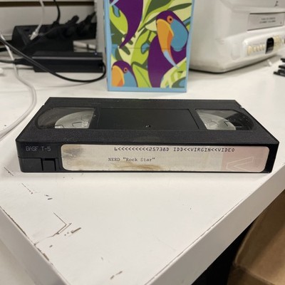 N.E.R.D Rockstar Rare Band Music Video 2002 Production Master Vhs Loose See Pics
