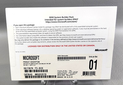 Microsoft Windows Server 2008 R2 Standard SP1 x64 OEM DVD Media | No Key Code