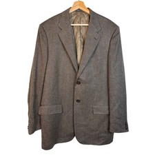 Corneliani Wool Cashmere Blazer Sport Coat Size 44L birdseye weave Professional