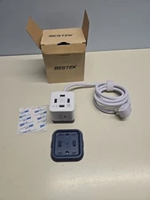 BESTEK Power Strip with USB Vertical Cube Mountable Power Outlet Extender