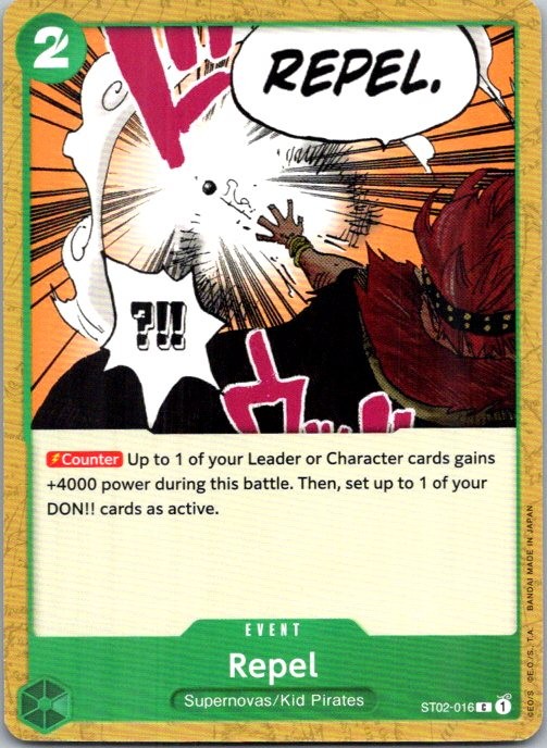 Repel Starter Deck 2: Worst Generation ST02-016 NM