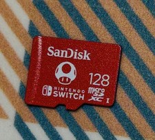 Official Sandisk 128GB MicroSD Memory Card For Nintendo Switch Tested/Works M4