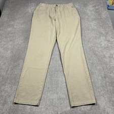 Cove Pants Mens 32x32 Khaki Elastic Waist Cotton Stretch Casual Chino Preppy