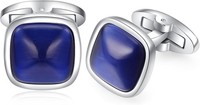 ManschettenknöPfe Herren Quadrat Hochzeit Cufflinks Silber 2Er Set Geschenk