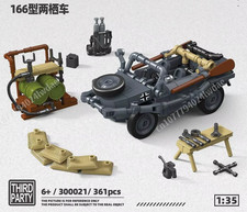 Military Army Kübelwagen Schwimmfahrzeug kompatibles Klemmbaustein Set 361+pcs