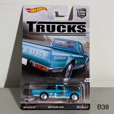 2016 Hot Wheels DATSUN 620 #5 teal TRUCKS Car Culture HW 1:64 Real Riders DJF92